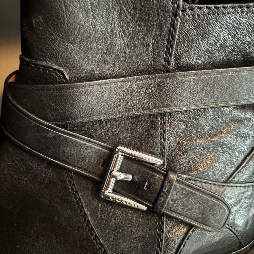 Coach Lannah/Lianne Women’s Black Leather Ankle Boots Sz9B. EXCELLENT CONDITION - Picture 6 of 12